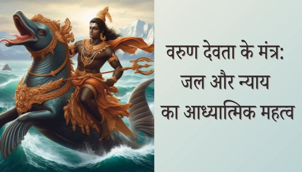 वरुण देवता के मंत्र: जल और न्याय का आध्यात्मिक महत्व
