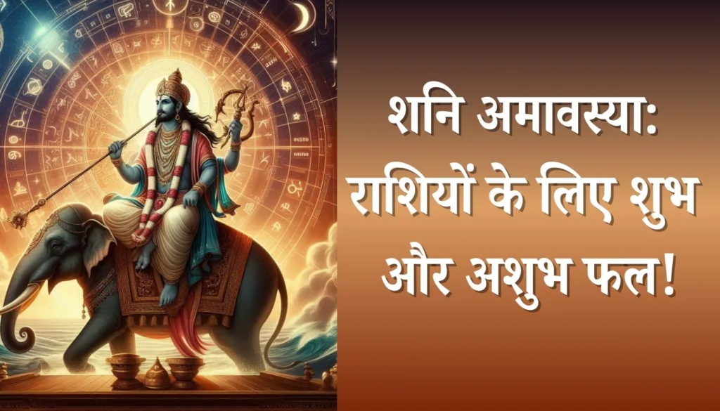 शनि अमावस्या: राशियों के लिए शुभ और अशुभ फल और उपाय