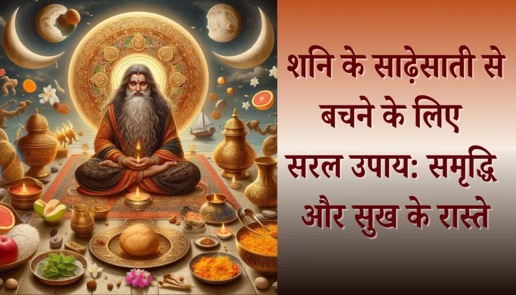शनि के साढ़ेसाती से बचने के सरल उपाय: समृद्धि के लिए मार्गदर्शन