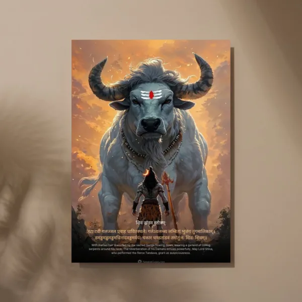 The Shiva शिव तांडव स्तोत्रम् Poster |8K| Premium Glossy