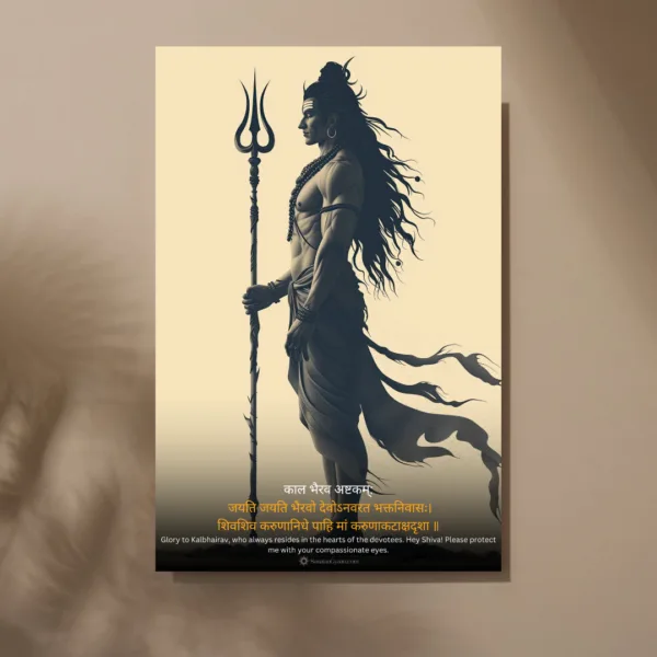 The Shiva काल भैरव अष्टकम् Poster |8K| Premium Glossy