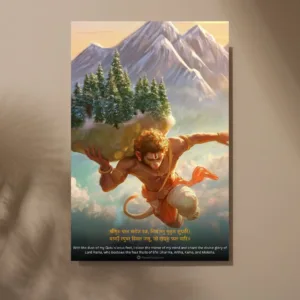Lord Hanuman Poster – A Symbol of Strength, Devotion & Protection |8K| Premium Glossy