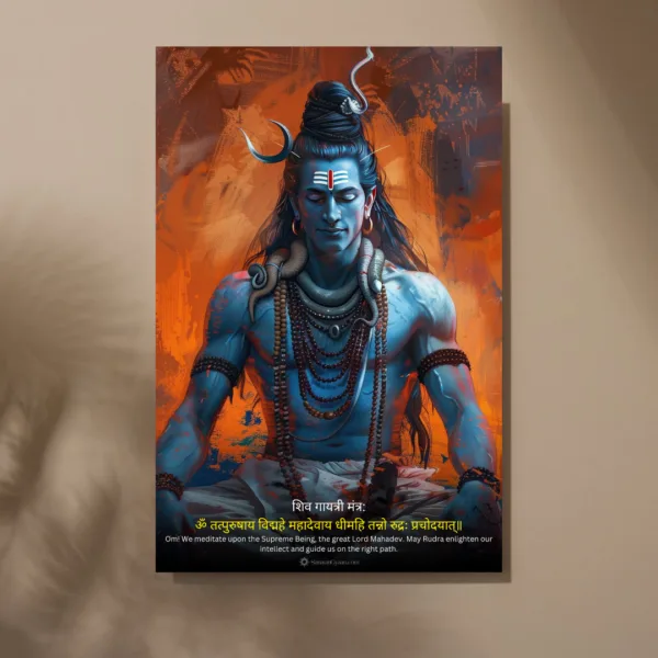 Lord Shiva Poster (Pack of 4) |8K| Premium Glossy - Image 5