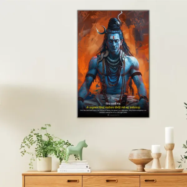 The Shiva शिव गायत्री मंत्र Poster |8K| Premium Glossy - Image 4