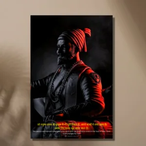 Chhatrapati Shivaji Maharaj Poster – A Tribute to the Great Maratha Warrior |8K| Premium Glossy